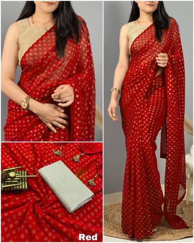 Grishsa By At Fancy Georgette Saree Collection